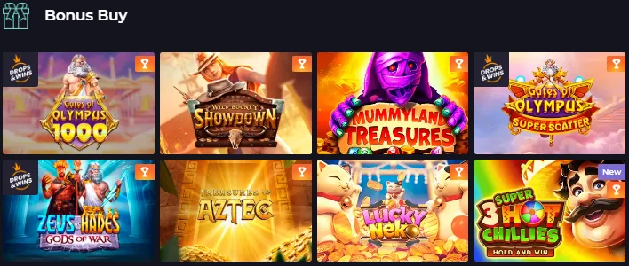 Izzi Casino bonus buy games